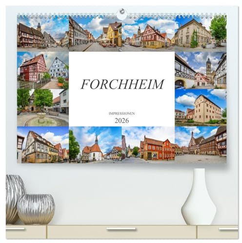 Forchheim Impressionen (hochwertiger Premium Wandkalender 2026 DIN A2 quer), Kunstdruck in Hochglanz: Zwölf einmalige Bilder der Stadt Forchheim (CALVENDO Orte)