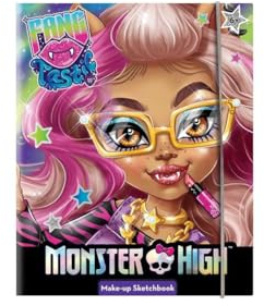 Lisciani - MONSTER HIGH - Make-up und Malaktivitätsbuch - Fantastisches Make-up - Für Kinder ab 6 Jahren - 44 Seiten - Enthält Skizzenbuch mit Make-up-Set & Spiegel