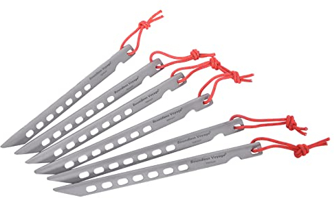 iBasingo Titan Heringe Ultraleicht Zelt Nägel Camping Zelt Stakes im Freien Tragbare Heringe Zeltpfähle Zeltpfähle 6 Stück/Los Ti4008P