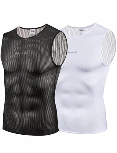 Przewalski Herren Tank Top Sport Atmungsaktiv Baselayer | Atmungsaktiv, Baselayer für Fahrrad & Laufen, Radtrikot Herren, leicht & sportlich