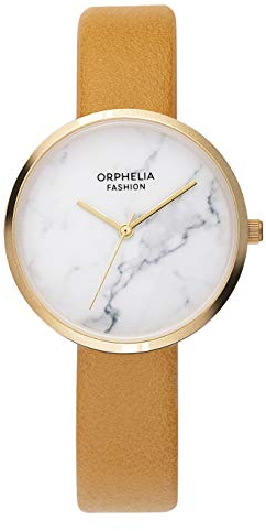 Orphelia Fashion Damen Analog Uhr Tiffany mit Leder Armband, Braun