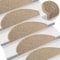 vidaXL Treppenmatten 15 STK., Stufenmatten Selbstklebend, Treppenteppich in Sisal-Optik, Treppenstufenmatte Treppenschutz, 65x21x4cm Dunkelbeige