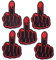AXEN 5PCS Skull Middle Finger Patches, Embroidered Iron on Patches DIY Accessories, Cute Sewing Applique for Jackets, Hats, Backpacks, Jeans