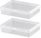 Hero-s – 2 Stück transparente Kunststoff-Box, Spielkarten-Organizer, leere transparente Gaming-Karten-Deckhülle, Druckknöpfe geschlossen für normale Poker-Spielkarten-Box