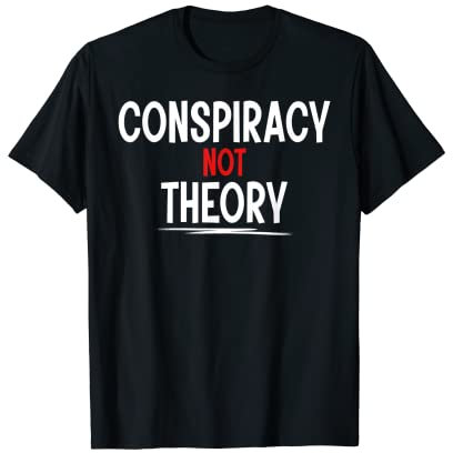 Conspiracy Not Theory NWO Alien Mond Verschwörungstheorie T-Shirt