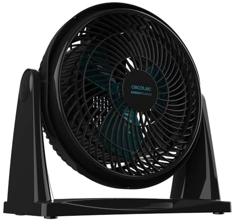 Cecotec Ventilador Industrial de Suelo EnergySilence 900 FloorFlow. 30W, Diámetro 9 Pulgadas, 2 Velocidades, 3 Aspas Aerodinámicas, Uso Sencillo y Máxima seguridad