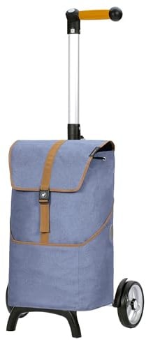 ANDERSEN Einkaufstrolley - Shopper Fun Auke Flieder | mit ergonischem 3-Wege-Griff, klappbar, aus Alu, bis 40 kg - Tasche mit Rucksackfunktion, Innenfach, Seitenfach, 46 L
