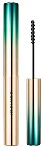 Mascara Waterproof Mascara Long Black Natural Mascara Curly Mascara No Clumps Do Not Easy Removal Makeup Long Lasting Mascara Long Curl Warped Glitter Mascara for Eyelashes (Rose Gold, One Size)