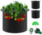 QCR 5 Galloni(19L) Sacchi per Piante, Sacchetti Traspiranti in Tessuto Non Tessuto Traspirante per Aerazione Vasi da Giardino Contenitore per Fiori Ortaggi, 19 Liter (D30 x H25)
