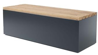 Mendler Sitzbank HLO-GP6, Pflanzkasten Aufbewahrungstruhe - 135 cm