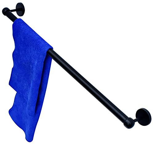 Porte-serviettes mural en acier inoxydable avec longue tringle à serviette et barre porte-serviettes de 100 cm de long, idéal pour salle de bain, résistant à la rouille, matériau SUS 304, design