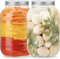 Danmu Art Glass Jar with Lid - 4 Litre Wide Mouth jars - Sweet Jars with Airtight Screw Lid - Sturdy Glass Jars Perfect for Pickle, Sweets, Sugar, Laundry Pods Empty Storage Container