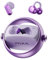Ctbuds Auriculares Inalámbricos Abiertos Tipo Clip 2 en 1, Bluetooth 6.0 con Cero Retraso, 140 Horas de Reproducción, Automático L/R, Reducción Híbrida de Ruido para Trabajo/Deporte/Uso Diario, Morado