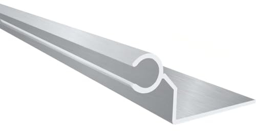 6 Stück 55cm Markisenschiene C-Kanal-Licht-Markisenkanalstreifen aus Aluminium zum Anschluss von Vordächern oder Markisen an T4 T5 T6 T7 Wohnmobile, Wohnwagen, Boote