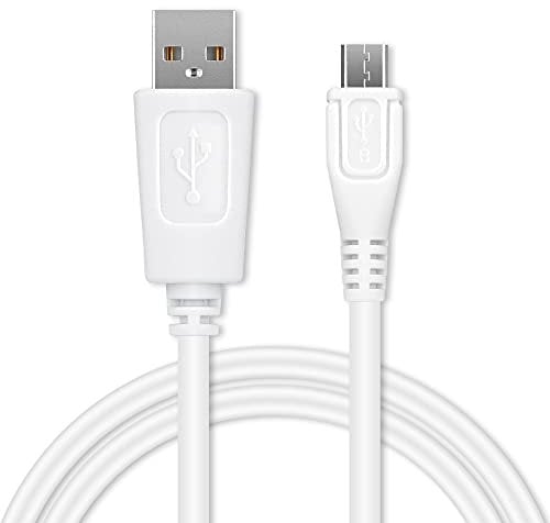 CELLONIC Câble USB Transfert de données et Charge de 1m Compatible avec Motorola Moto X, X Play / G6 Play, G5, G4, G3, G2, G / E4, E3, E2 Micro USB vers USB A 2.0 1A Blanc Fil en PVC