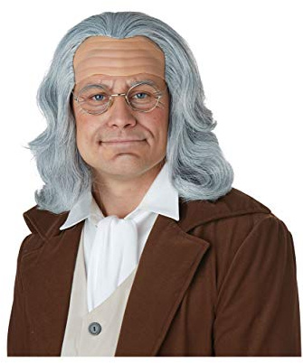 Adult Benjamin Franklin Wig Standard