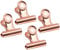 31 mm rotgoldene Bulldog-Klammern, Metall-Papierklemmen-Set, 15 Stück für Korkwand und Fotowand