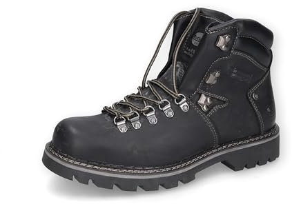 Dockers by Gerli Hombre Botines con Cordones, de Caballero Botines,Botas de Chukka,Botas Cortas,Botas con Cordones,Schwarz,42 EU / 8 UK