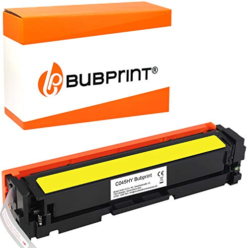 Bubprint Toner kompatibel als Ersatz für Canon 045H 045 H 045HY 1243C002 i-Sensys LBP611CN LBP612CDW LBP613CDW MF631CN MF632CDW MF633CDW MF634CDW MF635CX Gelb