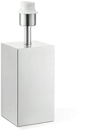 Home Sweet Home Pied de lampe de table moderne Cilly pour abat-jour | luminaire | 11/11/32cm | Acier brossé | pied de lampe de table | Métal | E27 | pour abat-jour | luminaire max.35cm