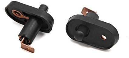 sourcing map 2 Stück Universal Innentür Lichtschalter Lampen Schalter für Auto Fahrzeug Schwarz