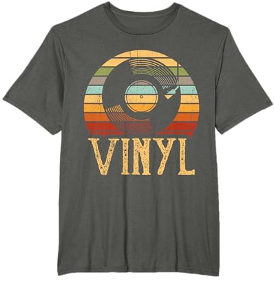 Vintage Vinyl Schallplatte Plattenspieler Geschenk T-Shirt