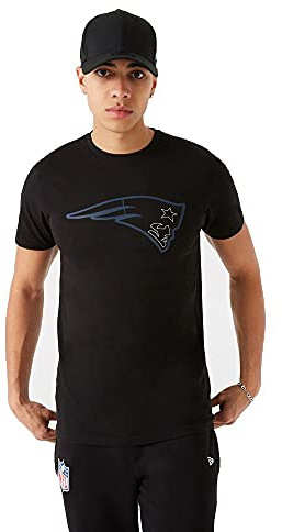 New Era New England Patriots T-Shirt NFL Trikot Jersey American Football Fanshirt Outline Logo schwarz - XL