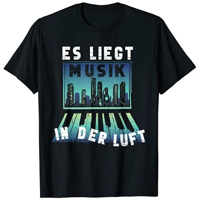 Musik in der Luft Klavier Piano Pianist Musiker T-Shirt