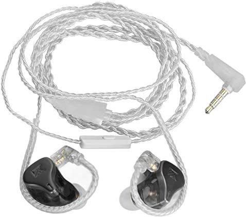 Auriculares con Cable, DQ6 Auriculares Estéreo de Alta Fidelidad con Cancelación de Ruido en la Oreja Auriculares con Cable K Song Live Game Subwoofer, con Cable Y Micrófono Desmontables, para