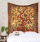 Popular Handicrafts Tapisserie Twin Tree of Life Hippie Tie Dye Psychedelic Wall Hanging - Indian Maditation Gypsy Bohemian Hippy Dorm Room Decor Orange 53 x 78 Zoll