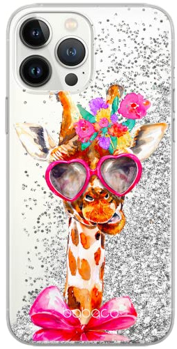 Babaco ERT GROUP mobile phone case for Apple Iphone 6 PLUS/ 7 PLUS / 8 PLUS original and officially Licensed pattern Giraffe 002 optimally adapted to the mobile phone, with glitter overflow effect