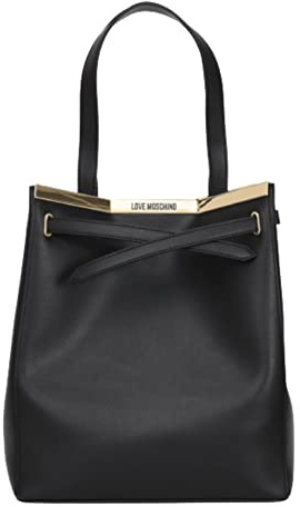 Love Moschino Damen Jc4323pp0gkf000 Schultertasche, Schwarz