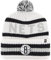 47 NBA Bering Strickmütze mit Bommel für Erwachsene, Uni, Brooklyn Nets Weiß, Brooklyn Nets White, Einheitsgr��e