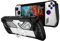 GIOPUEY Case for ASUS ROG Ally - With Stand - Clear PC & Soft TPU Bumper - Invisible Airbag Drop Protection - Black
