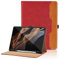 Custodia per Samsung Galaxy Tab S8 Ultra 14,6 Pollici 2022 Pelle Tablet Case con S Pen Holder, Multi-Angli Supporto Pieghevole Cover Protettiva con Tasca, Auto Sveglia/Sonno - Rosso