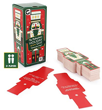 Ginger Fox The Nutcracker’s Holiday Quiz Trivia Card Game. Fun Party Play for Christmas Celebration and Adult Nights In. Great Addition to Family Games for Ages 8 and Over, (0112.1792.73.OCL.OSZ)