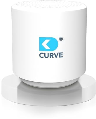 CURVE - Innovativer Luftreiniger mit Granulat - Entfernt 99% Keime und Gerüche - Für Auto, KFZ, LKW, Camper, Zuhause - Ohne Strom und geräuschlos - Bright White