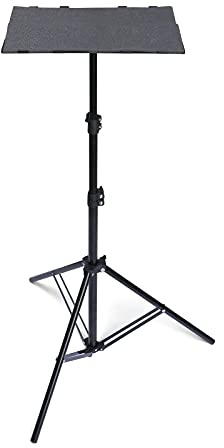 keppy T160 Projector Tripod Stand Foldable Laptop Tripod Projector Bracket with Tripod Tray Mult nctional DJ Racks Projector Stand with Adjustable Height Perfect for Office Home Stage DVD Video Playe