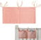 Babybett Organizer,Baby Kinderzimmer Organizer,Kinderzimmer Hängender Bett Organizer,Betttasche Spielzeugtasche,Organizer Beistellbett Baby,Rosa Baby Windel Caddy,Hängen an Krippe Oder Wickeltisch