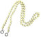 Hrlace Perlen Handykette 120cm Bunte Holzperlen Handy Lanyard Abnehmbare Telefon Kette Umhängeband Universal Anti Verlorene Handy Hängen Chian Taschenkette für Damen und Mädchen Beige