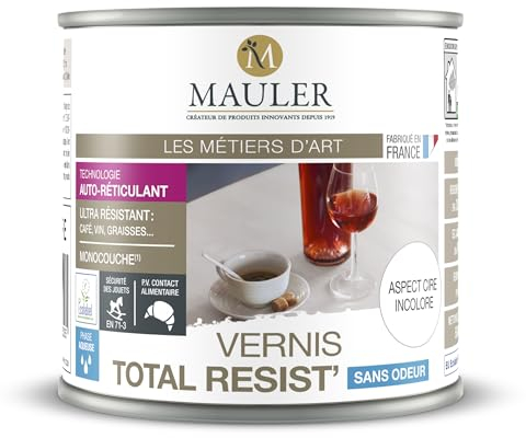 MAULER - Vernis Total Résist' - Aspect Cire Incolore pour une Protection Durable - 5L