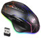 ZISONIX Wireless Gaming Mouse, Rechargeable Optical Mice with 3 Levels DPI up to 3200, 2.4G USB Computer Mouse with Ergonomic Palm Rest