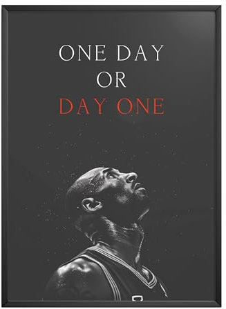 MJ-GRAPHICS® - Affirmations-Poster Le Bron Basketball - Motivierende Sprüche für Erfolg und Glück - Inspirierende Affirmationen für Business, Bodybuilding & Sport - A4 Kunstdrucke - ohne Rahmen