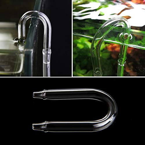Aquarium Zubehör Glasrohr U-Form Rohr für Fische für und Hydrokultur-Co2-System