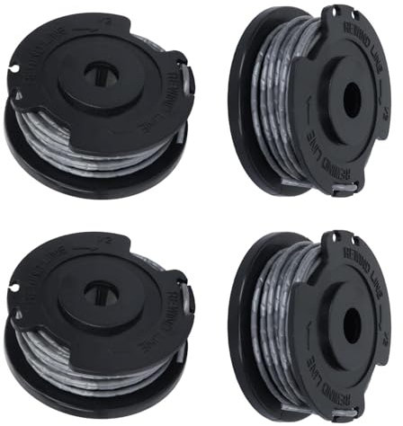 4Pcs Strimmer Wire Replacement - Durable Nylon Line for Grass Trimmer, Compatible with Bosch Strimmer, High Efficiency Spool Replacement - Pack of 4