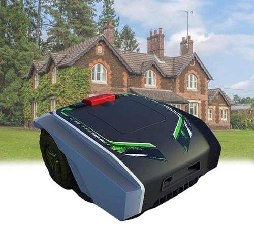 ZIXIAOS Robot Tagliaerba, Fino a 1500 M², Larghezza E Altezza di Taglio 19 Cm/20-55 Mm, Controllo Tramite App Bluetooth, Sensore Pioggia, Pendenza 25%, Stazione di Ricarica Rapida Inclusa