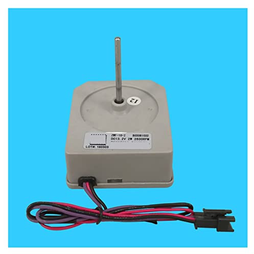 VNJUGF corriente continua Motor del ventilador ZWF-10-2 B03081032 Compatible con Meiling Compatible con Rongsheng Piezas de reparación del refrigerador de puerta doble DC13.2V 2W wanglan