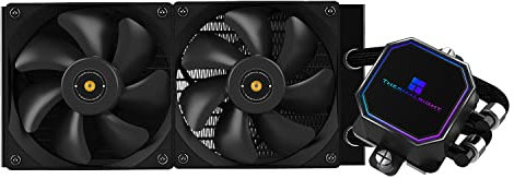 TR Frozen Prism 240 black - Raffreddatore a liquido CPU con ventola PWM da 120 mm, Dissipatore di calore integrato per AMD/AM4/AM5, INTEL 1700/1150/1151/1200/2011