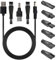 Asheyya Shaver Charger Cable with 7 PCS 5V Replacement Charger USB Adapter for Electric Shaver, Hair Clippers, Desk Lamps, Purifiers