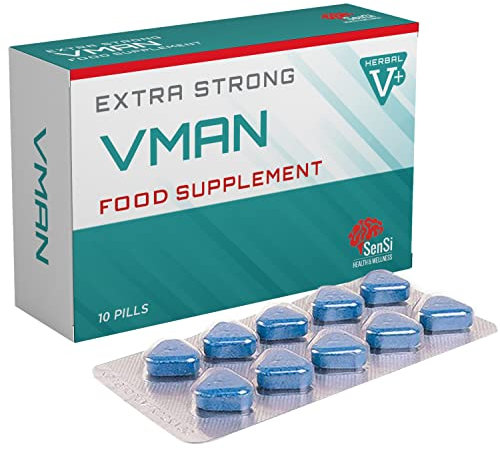 VMAN1000 - Natürlicher Leistungs-Booster für Männer | Swift in Action | Langanhaltend | 1000mg 10er Pack